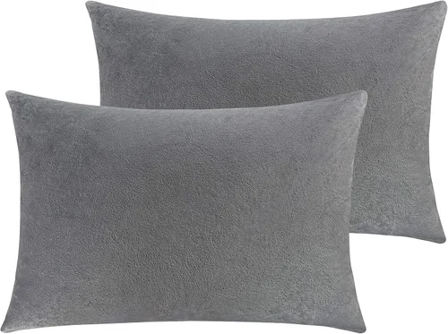 Miniatura 66 de NTBAY - Fundas de almohada de terciopelo con cierre para niños pequeños, 2 unidades, acogedoras, de lujo, de franela y felpa, para viajes, 33 x 46