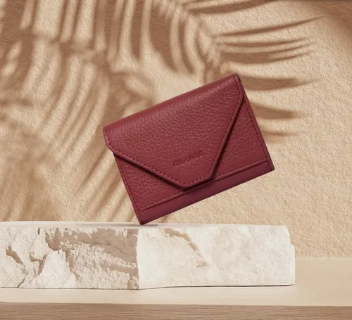 Miniatura 10 de grande Estuches para tarjetas 3639, Naranja, Tarjetero de cuero con cierre magnético, cartera pequeña de acordeón para mujer
