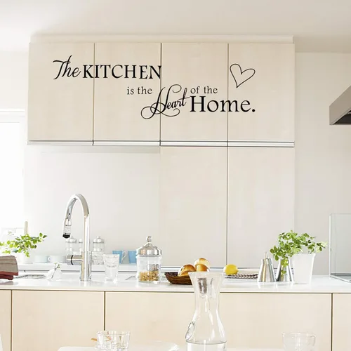 Miniatura 5 de Adhesivos de pared con cita "The Kitchen" para cocina y comedor, vinilo para decoración del hogar (tamaño B)