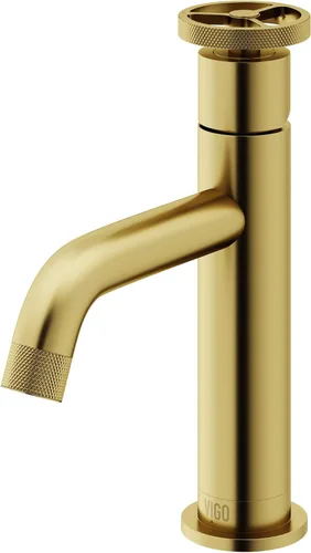 Miniatura 18 de VIGO Cass - Grifo de baño de un solo orificio de 8 pulgadas de alto en níquel cepillado VG01046BN