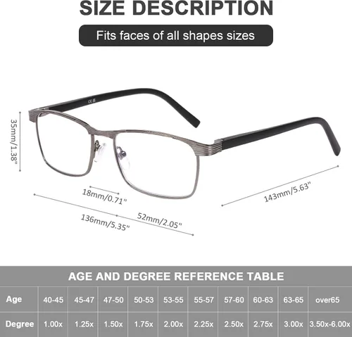 Miniatura 2 de AQWANO Gafas de lectura con bloqueo de luz azul para mujeres y hombres, para lectura de computadora redondos, antifatiga ocular/UV/deslumbramiento