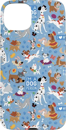 Miniatura 9 de Disney Funda azul para iPhone 17 con texto en inglés "Dogs I'm a Dogperson
