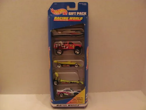 Miniatura 9 de Vintage – Hot Wheels – Racing World – Paquete de regalo de 5 coches (cada uno es de metal fundido a escala 1:64) – 1997 – por MATTEL