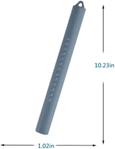 Miniatura 2 de Rodillo de silicona Rodillo de acero inoxidable con núcleo interno antiadherente azul