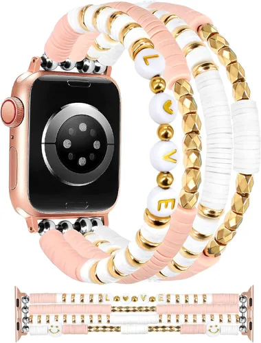 Miniatura 14 de JR.DM Correa de reloj de Halloween Compatible con Apple Watch de 38 mm, 40 mm, 41 mm, 44 mm, 42 mm, 45 mm, 46 mm, linda, preppy, hecha a mano