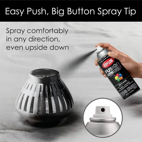 Miniatura 379 de Krylon Fusion - Pintura en aerosol adhesiva todo en uno para uso en interiores y exteriores, 12 onzas, aluminio