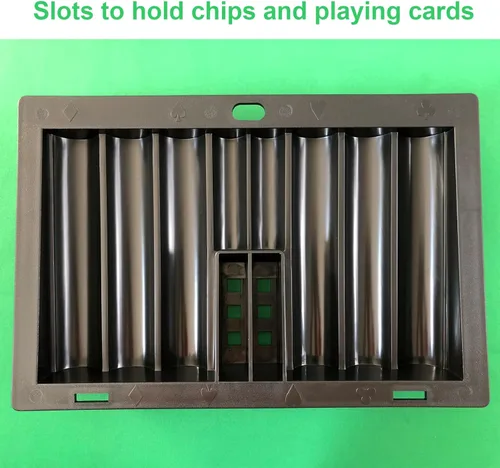 Miniatura 3 de Yuanhe Poker Chip Tray Holder - Blackjack Casino Poker Mesa Dealer Chips Rack Inserto