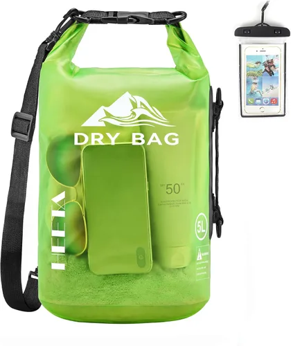 Miniatura 11 de HEETA Bolsa Seca Impermeable para Mujeres y Hombres, 5L/10L/20L/30L/40L Tapa Enrollable Bolsa de Almacenamiento Seca Ligera Mochila con Funda