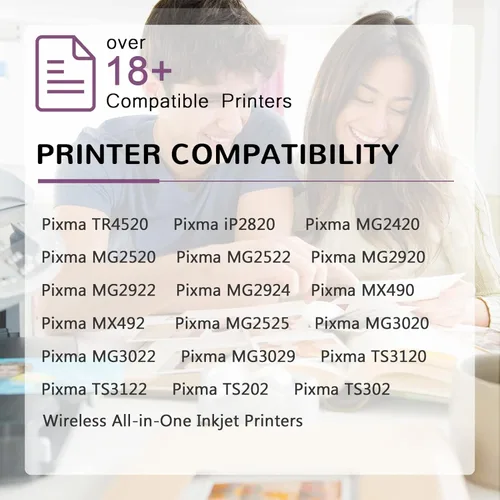 Miniatura 2 de Cartucho de tinta remanufacturado para Canon PG 245XL & CL 246XL con indicador de nivel de tinta utilizado en impresoras PIXMA iP2820 MG2420 MG2520