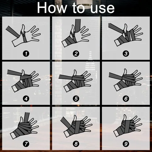 Miniatura 3 de Teling 6 pares de vendas de boxeo de 100 pulgadas para niños, guantes internos, artes marciales, muñequeras de boxeo para kickboxing, Muay Thai