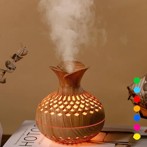Mini humidificador colorido y fresco, humidificador de escritorio personal USB en forma de flor para automóvil, sala de oficina, dormitorio, etc. 2
