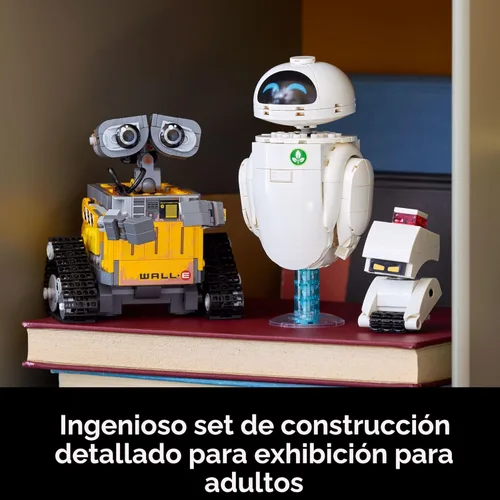 Miniatura 6 de LEGO Disney & Pixar Wall-E & EVE - Juego de construcción para adultos, mayores de 18 años, oficina en casa, estante de libros o decoración