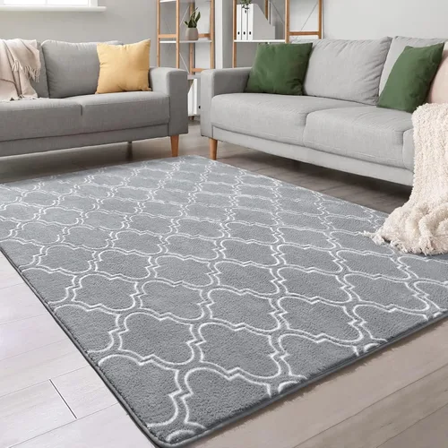 Miniatura 18 de Chicrug Alfombras Modernas de 2x8 Pies para Dormitorio y Sala de Estar, Alfombra de Pasillo de Espuma Viscoelástica de Pelo Bajo para Entrada