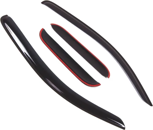 Miniatura 2 de Visor de ventana compatible con Toyota Tacoma extendido 2005-2015, DGWV2-449, deflector de montaje exterior, protector de lluvia, humo oscuro, juego
