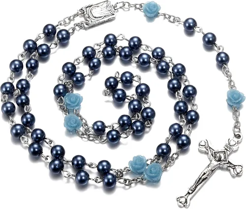 Miniatura 2 de SZQCZB Rosary Beads Catholic Necklace