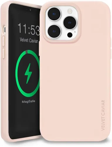 Miniatura 8 de VELVET CAVIAR Funda compatible con iPhone 14 Pro Max MagSafe de silicona verde, forro protector de microfibra, probada en caídas de 6 pies, bonitas
