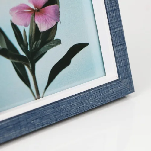 Miniatura 6 de Trifold Picture Frame 5x7 Blue Photo Collage Frame Hinged Triple Foldable Frame Blue for Tabletop Desk Display Gift for Mother, Friend