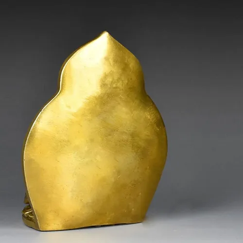 Miniatura 4 de Estatua de Buda, estatuas de Buda, diosa, meditación de Buda zen, bodhisattva de mil manos, Guan Yin, Buda sentado de 6.4 pulgadas (color: amarillo)