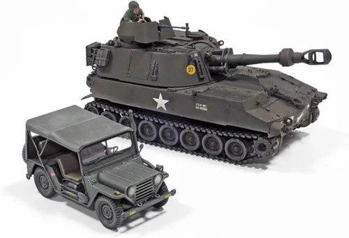 Miniatura 5 de Tamiya 300035334-1:35 US M151A1 Transporte Vehículo Vietnam, Verde