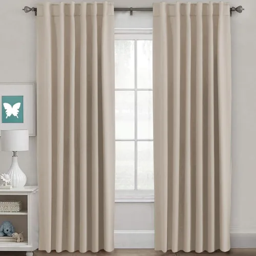 Miniatura 55 de H.VERSAILTEX Cortinas opacas con aislamiento térmico, paneles de tratamiento de ventana, cortinas opacas para oscurecer la habitación, cortinas Gris
