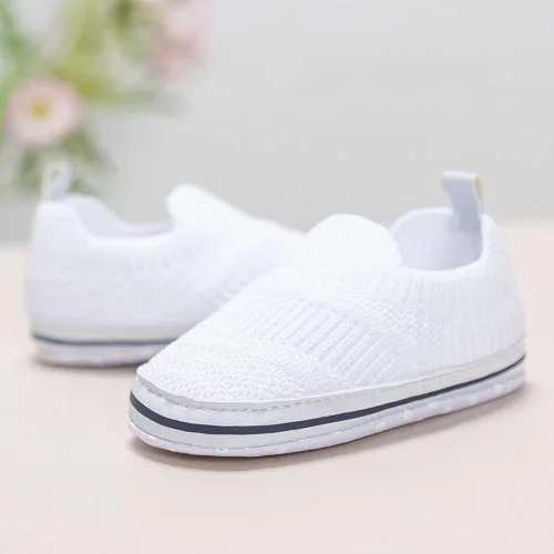 Miniatura 4 de Clowora Unsex Baby Boys Girls Canvas First Walkers Shoes,Infant Non Slip Soft Sole Toddler Flat Lazy Loafers Sneaker