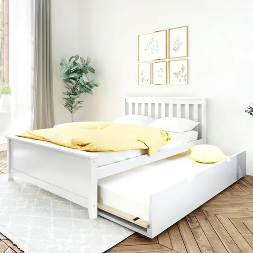 Miniatura 17 de Max & Lily Cama individual, base de cama con cabecera para niños con cajón deslizable, rejilla, color nogal