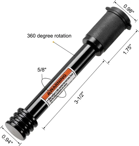 Miniatura 3 de CZC AUTO - Cerradura para receptor de enganche de automóvil, con pasador de 5/8 pulgadas para receptor de clase III IV de 2 y 2-1/2 pulgadas