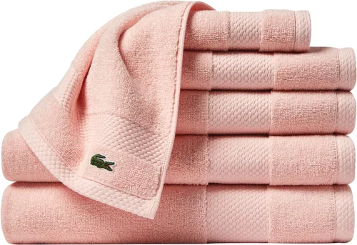 Miniatura 79 de Lacoste Heritage - Sábana de baño de 100 % algodón Supima, aloe, 35" x 70", altamente absorbente y de secado rápido, toalla de baño súper suave