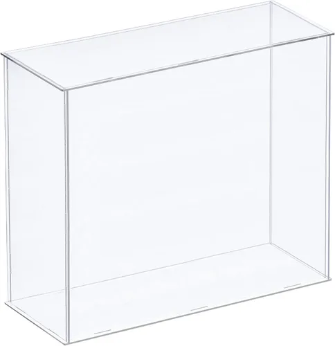 Miniatura 12 de MECCANIXITY Caja plástica de acrílico de la vitrina clara monta el escaparate a prueba de polvo 6.3x4.3x6.1 pulgadas para artículos coleccionables
