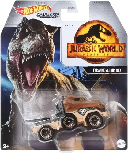 Miniatura 3 de Hot Wheels Jurassic World - Juego de 4 vehículos fundidos a presión de GRM80-956A
