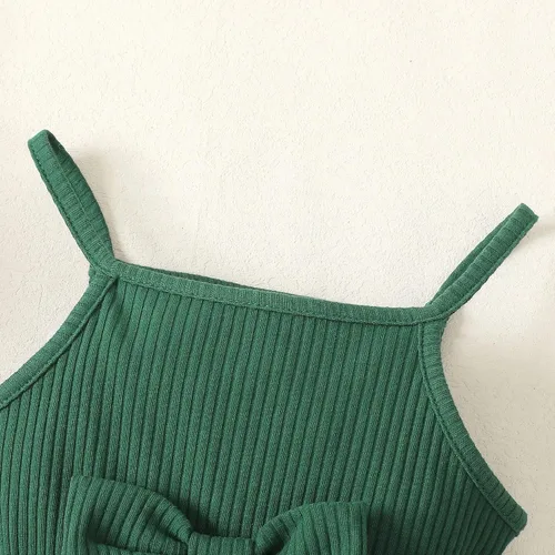 Miniatura 23 de OPAWO Vestido de bebé recién nacido, vestido de verano sin mangas, enterizo con cuello halter, vestido de tul de una pieza, 0-18 meses