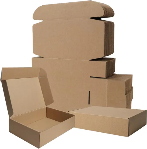 Miniatura 15 de BIOBROWN Cajas de cartón corrugado de 6 x 4 x 3 pulgadas, paquete de 50 cajas pequeñas para embalaje, cajas de envío para pequeñas empresas, negras