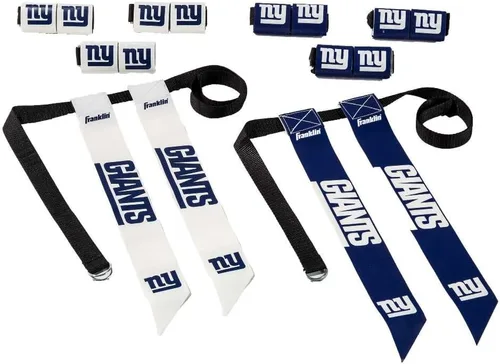Miniatura 16 de Franklin Sports NFL - Conjuntos de fútbol con bandera del equipo de la NFL, cinturones + banderas, para niños + adultos, se adapta a cintura