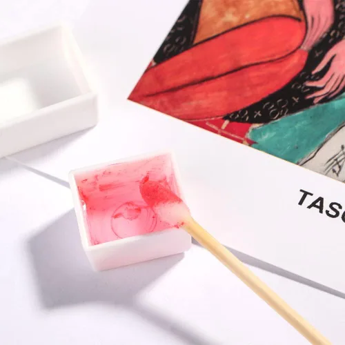 Miniatura 5 de 96 bandejas vacías de acuarela para muestras de acuarelas gouache, aceites de acuarela o pintura acrílica, estuche de estaño de viaje, paleta