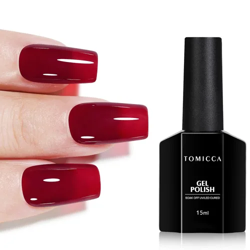 Miniatura 37 de TOMICCA Capa superior de gel mate, 0.5 onzas líquidas, acabado mate para esmalte de uñas de gel, remojar LED UV para curar de larga duración