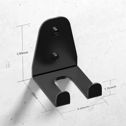 Miniatura 4 de JNIHEEP Colgador de Barra Olímpica, Estante de Barra de Gimnasio para Garaje, Estante de Montaje Vertical para Barras, Recubierto en Polvo Negro