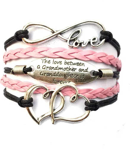 Miniatura 2 de DOLON The Love Between the Grandmother and Granddaughter is Forever - Pulsera Nana para nieta, juego a juego para regreso a la escuela, Navidad