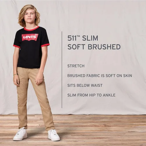Miniatura 6 de Levi's Boys' 511 Slim Fit Uniform Pants