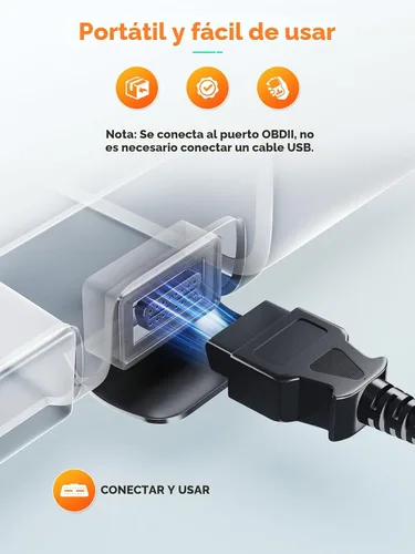 Miniatura 5 de ANCEL AD410 Escáner OBD2 Mejorado, Lector de Códigos de Vehículo para Luz de Check Engine, Escáner Automotriz OBD II para Diagnóstico de Fallas