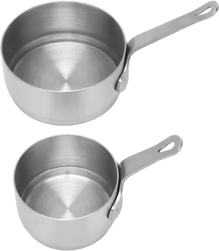 Miniatura 9 de 2 tazas de salsa de acero inoxidable 304 apilables con diseño de mango para banquetes al aire libre, picnics al aire libre, cuencos de condimentos