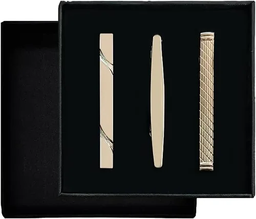 Miniatura 4 de QIMOSHI - Juego de clips de corbata para hombre, para corbatas regulares, corbatas, bodas, negocios, clips de corbata