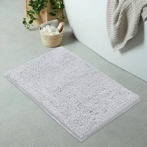 Miniatura 72 de LuxUrux Tapete de microfibra afelpada, de felpilla extrasuave, pelo largo de 1 pulgada, muy absorbente, para baño o ducha, lavar y secar a máquina