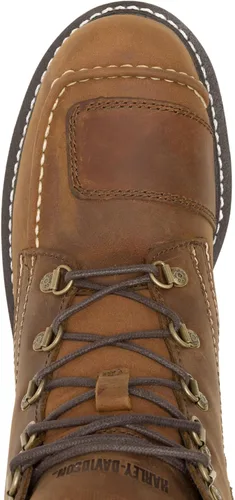 Miniatura 20 de Harley-Davidson Botas Hagerman de motociclista marrón de 5 pulgadas para hombre