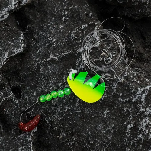 Miniatura 5 de Dr. Fish 10 Pack Walleye Rigs Kit, 47 Inches, 15LB Mono Crawler Harness Walleye Float Rig Colorado Spinner Octopus Hooks for Freshwater Trolling