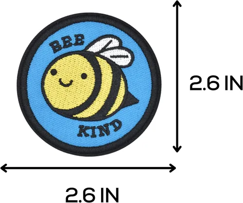 Miniatura 2 de 2 parches para planchar para ropa – Parches bordados para planchar con tema de abeja para ropa, mochilas, jeans, camisa, chaqueta, vestido