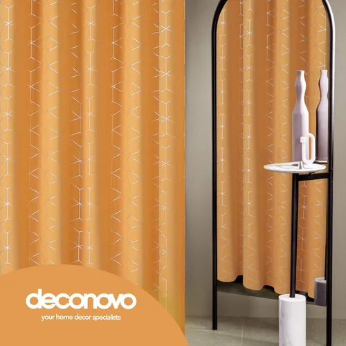 Miniatura 43 de Deconovo Cortinas opacas, aislamiento térmico y reducción de ruido, estampado de lámina de diamante – ojales en la parte superior, 2 paneles, Negro