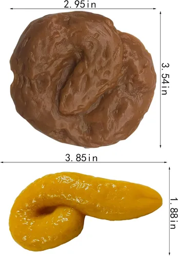 Miniatura 2 de Diferentes formas falsas de perro falso, caca de perro falso, broma divertida, juguetes complicados, accesorios de broma para Halloween, fiesta