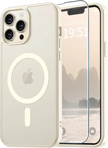 Miniatura 121 de vnnink para iPhone 12 y iPhone 12 Pro, funda de teléfono celular translúcida con protección contra caídas de grado militar, mate magnética