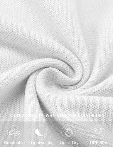 Miniatura 4 de Ivicoer Camiseta de golf para mujer, tipo polo, sin mangas, con cuello de tenis, ajuste seco, ropa atlética para mujer