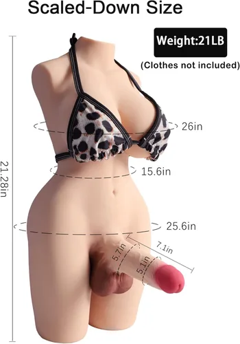 Miniatura 3 de Muñeca sexual con pechos de consolador realistas y sexo anal, muñeca sexual transexual para adultos, muñeca de amor para hombres, mujeres, pareja